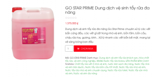 Dung dịch tẩy rửa đa năng cho nhà vệ sinh GO STAR PRIME 