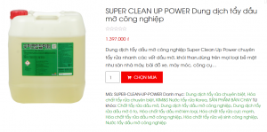 Hóa chất tẩy rửa dầu mỡ SUPER CLEAN UP POWER