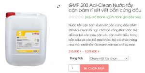 GMP 200 Aci-Clean Nước tẩy cặn bám rỉ sét vết bẩn cứng đầu