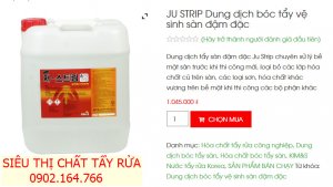 Ju Strip - Hóa chất tẩy rửa cực mạnh 