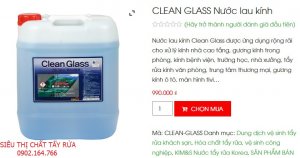 Nước lau kính - Clean Glass