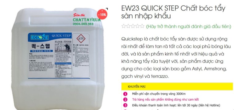 EW 23 Quick step chất bóc tẩy sàn nhập khẩu
