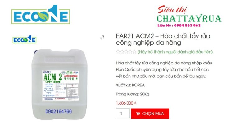 EAR 21 ACMII chất tẩy rửa đa năng nhập khẩu Hàn Quốc chuyên dụng tẩy rửa cho hầu hết các vết bẩn như dầu mỡ, cặn cáu bẩn để lâu ngày...