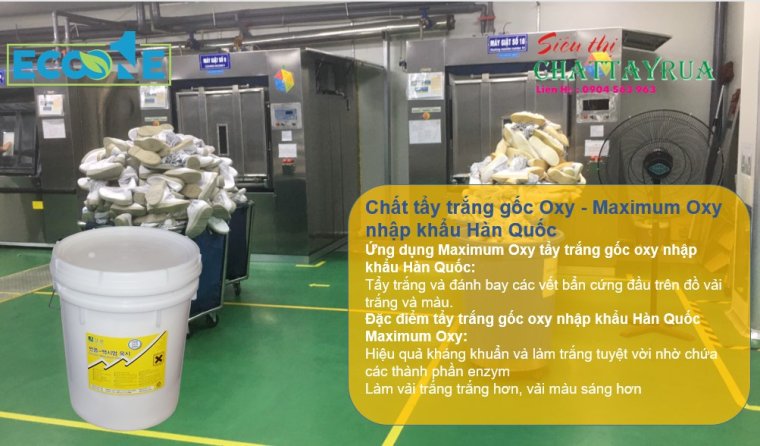 Chất tẩy trắng gốc Oxy - Maximum Oxy nhập khẩu Hàn Quốc