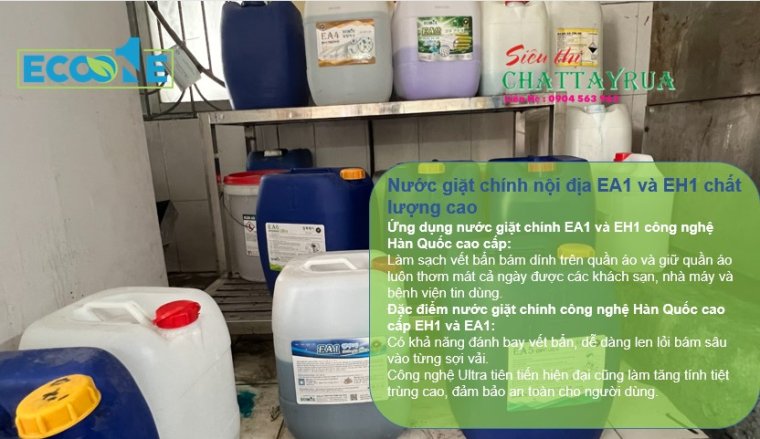 Nước giặt chính nội địa EA1 và EH1 chất lượng cao