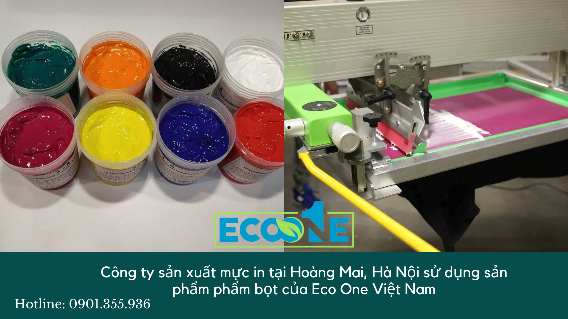 Công ty sản xuất mực in tại Hoàng Mai, Hà Nội sử dụng sản phẩm phẩm bọt của Eco One Việt Nam