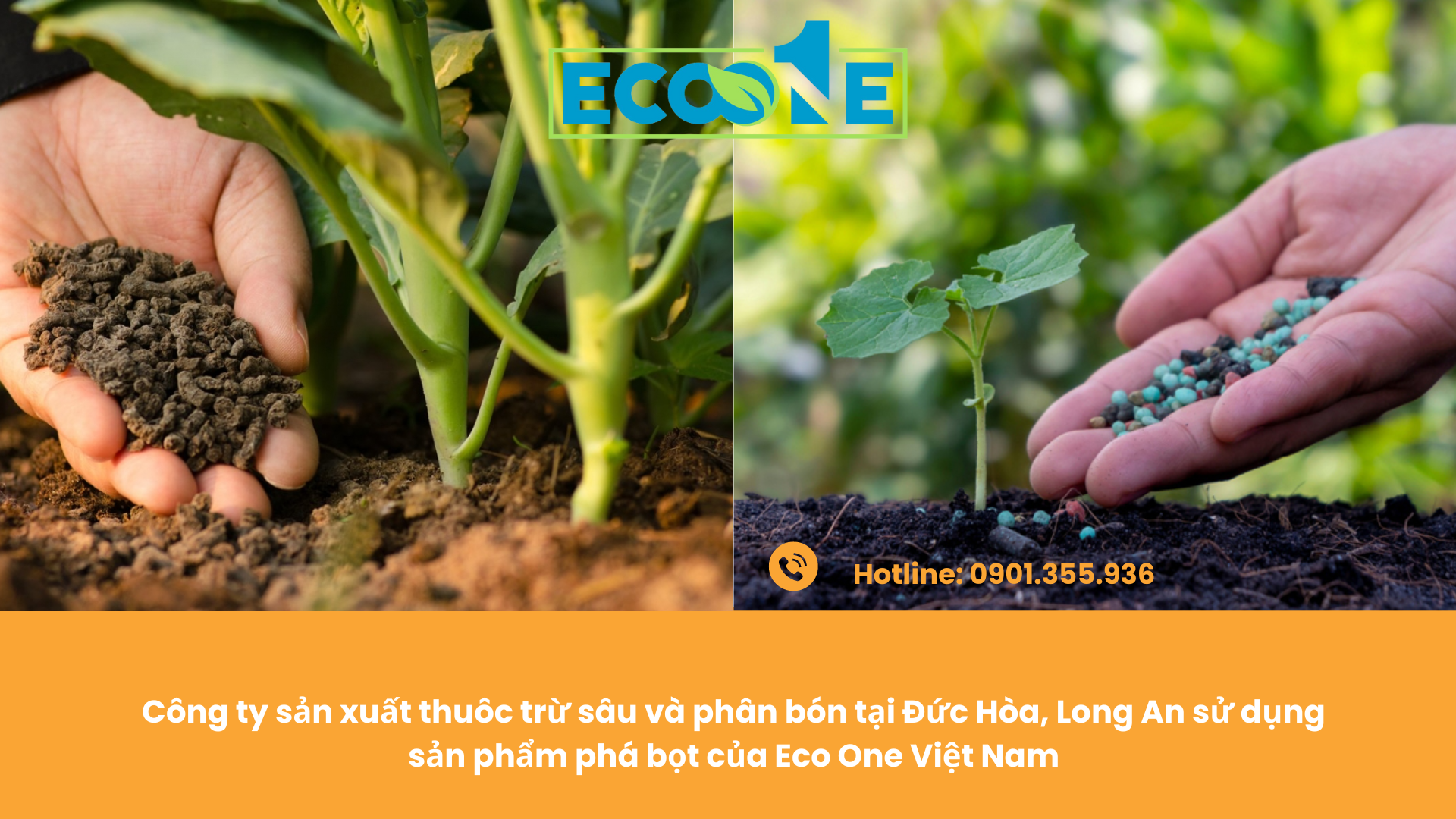 Công ty sản xuất thuôc trừ sâu và phân bón tại Đức Hòa, Long An sử dụng sản phẩm phá bọt của Eco One Việt Nam
