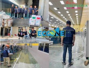 Dịch vụ vệ sinh sàn bê tông của Eco One Việt Nam