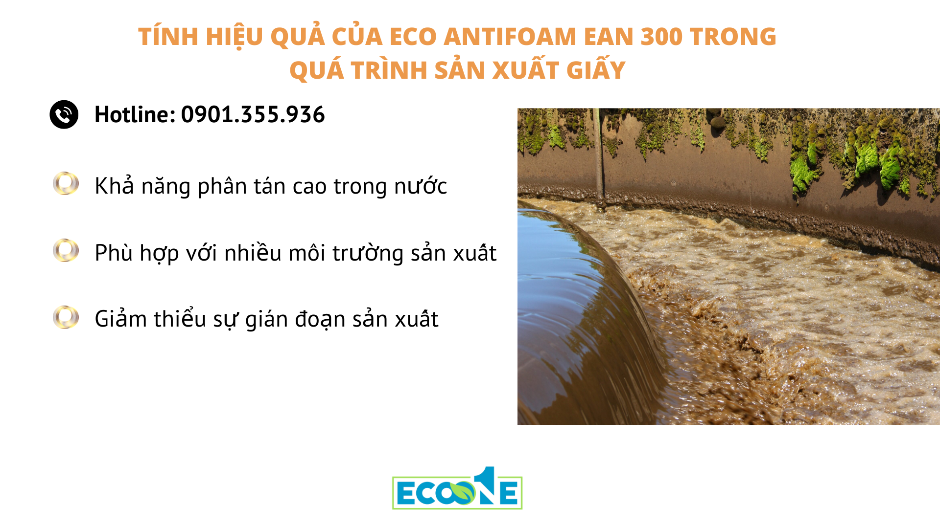 Tính hiệu quả của ECO ANTIFOAM EAN 300 trong quá trình sản xuất giấy