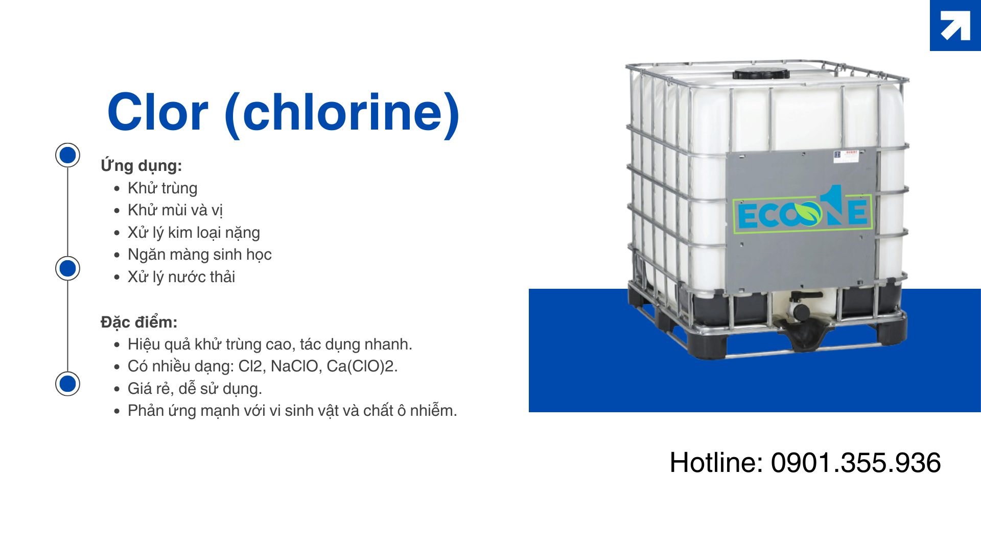 Clor (chlorine) - Hóa chất trong xử lý nước
