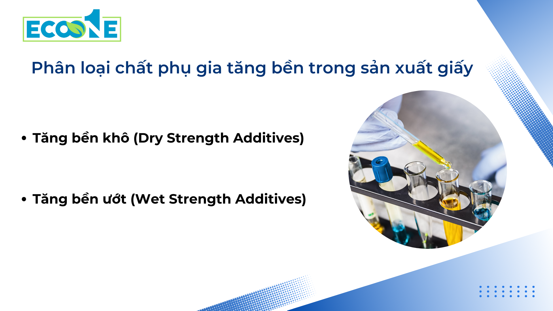 Phân loại chất phụ gia tăng bền trong sản xuất giấy