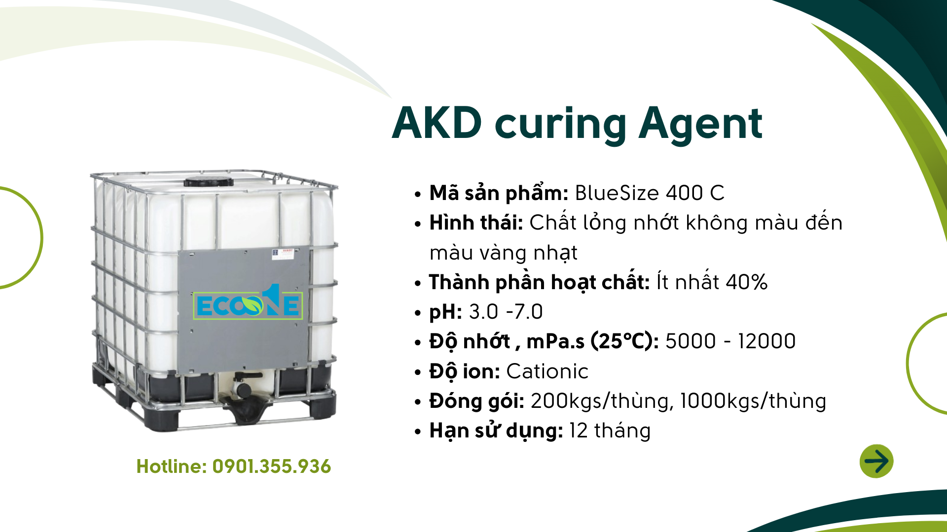 AKD curing Agent phụ gia trong sản xuất giấy