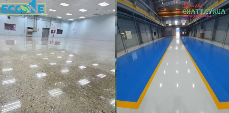 Tính thẩm mỹ của sàn bê tông và sàn epoxy