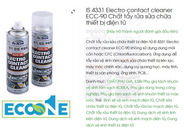 IS 4331 Electro contact cleaner ECC-90 Chất tẩy rửa sửa chữa thiết bị điện tử