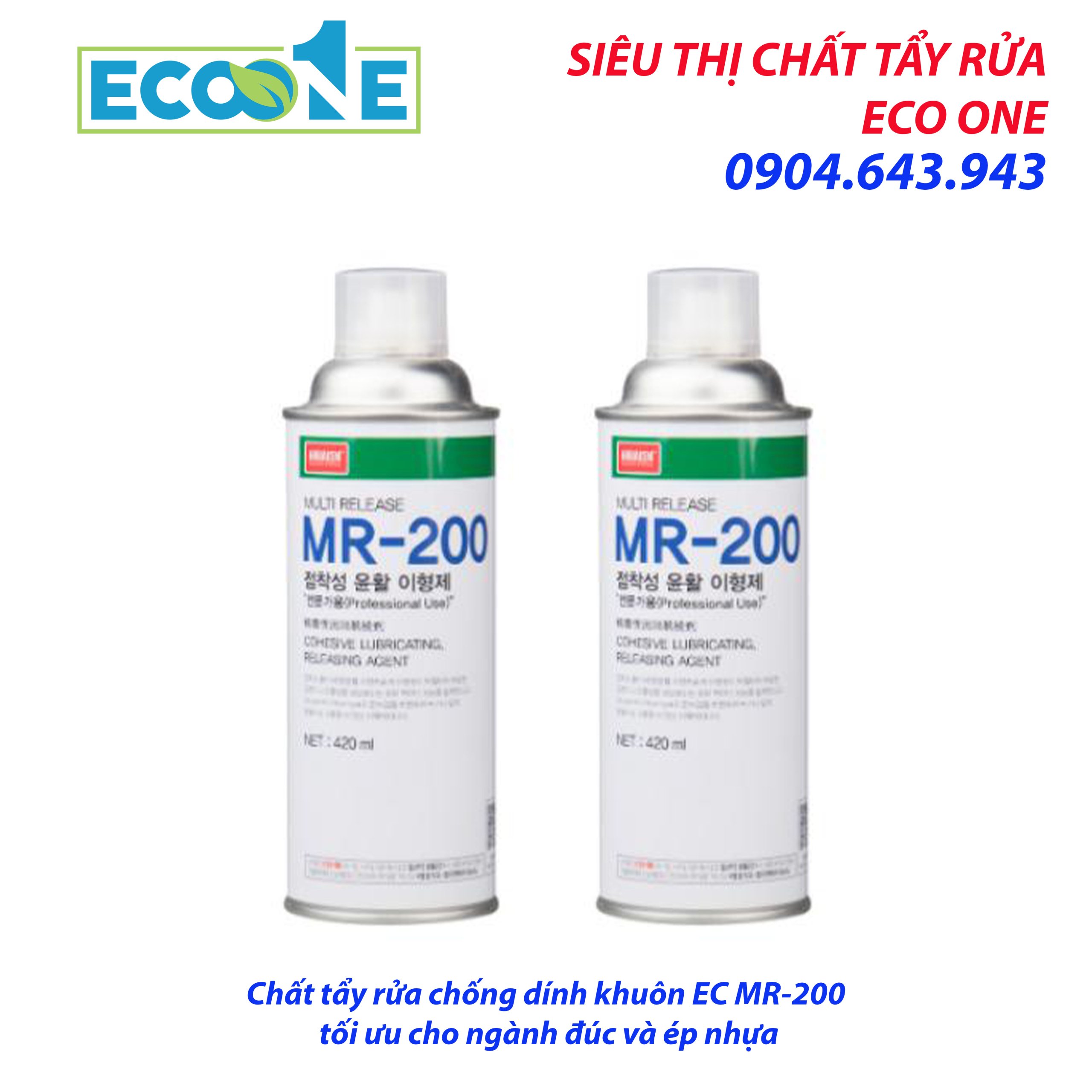 Chất tẩy rửa chống dính khuôn EC MR-200 tối ưu cho ngành đúc và ép nhựa