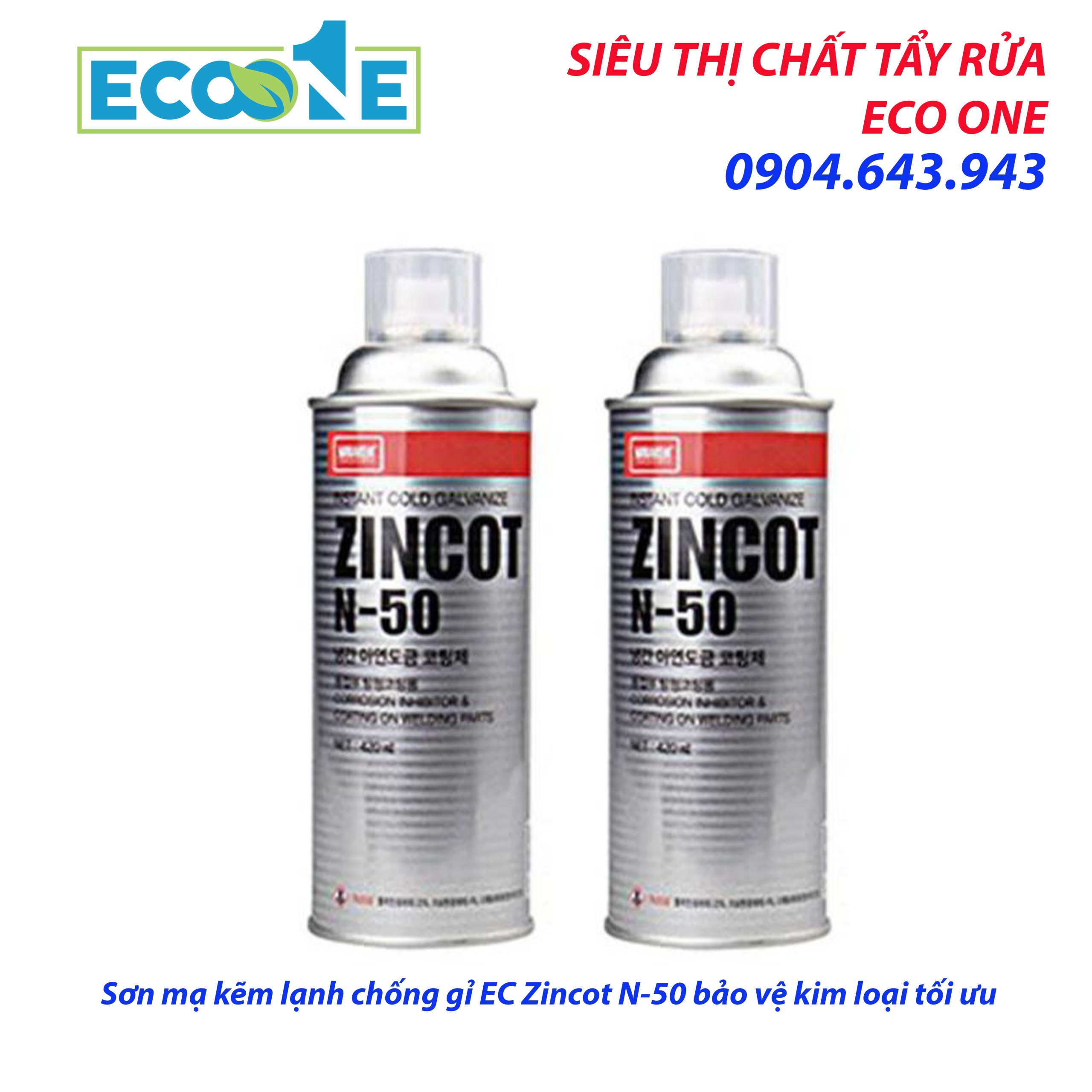 Sơn mạ kẽm lạnh chống gỉ EC Zincot N-50 bảo vệ kim loại tối ưu