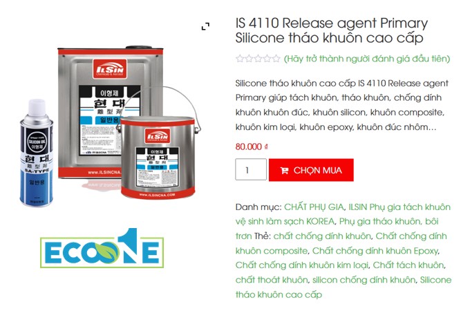 IS 4110 Release agent Primary Silicone tháo khuôn cao cấp sử dụng cho nhiều ngành công nghiệp sản xuất