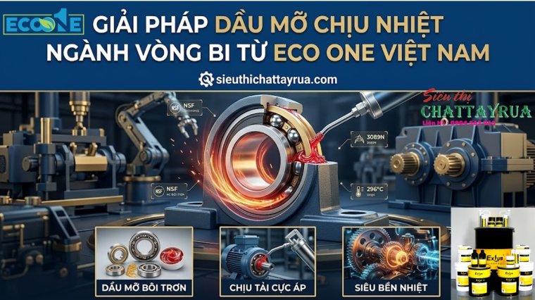 Giải Pháp Dầu Mỡ Chịu Nhiệt Ngành Vòng Bi ECOEXLUB Từ Eco One Việt Nam – Tối Ưu Hiệu Suất, Bảo Vệ Thiết Bị Bền Bỉ
