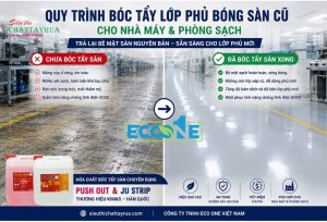 Hướng Dẫn Quy Trình Bóc Tẩy Lớp Phủ Bóng Sàn Cũ Bị Xuống Cấp Cho Nhà Máy Và Phòng Sạch