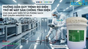 Hướng Dẫn Quy Trình Đo Điện Trở Bề Mặt Sàn Chống Tĩnh Điện Cho Nhà Máy Điện Tử Và Phòng Sạch Đạt Chuẩn ANSI-ESD S20.20